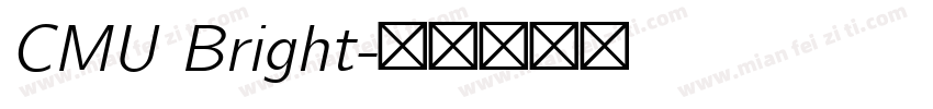 CMU Bright字体转换